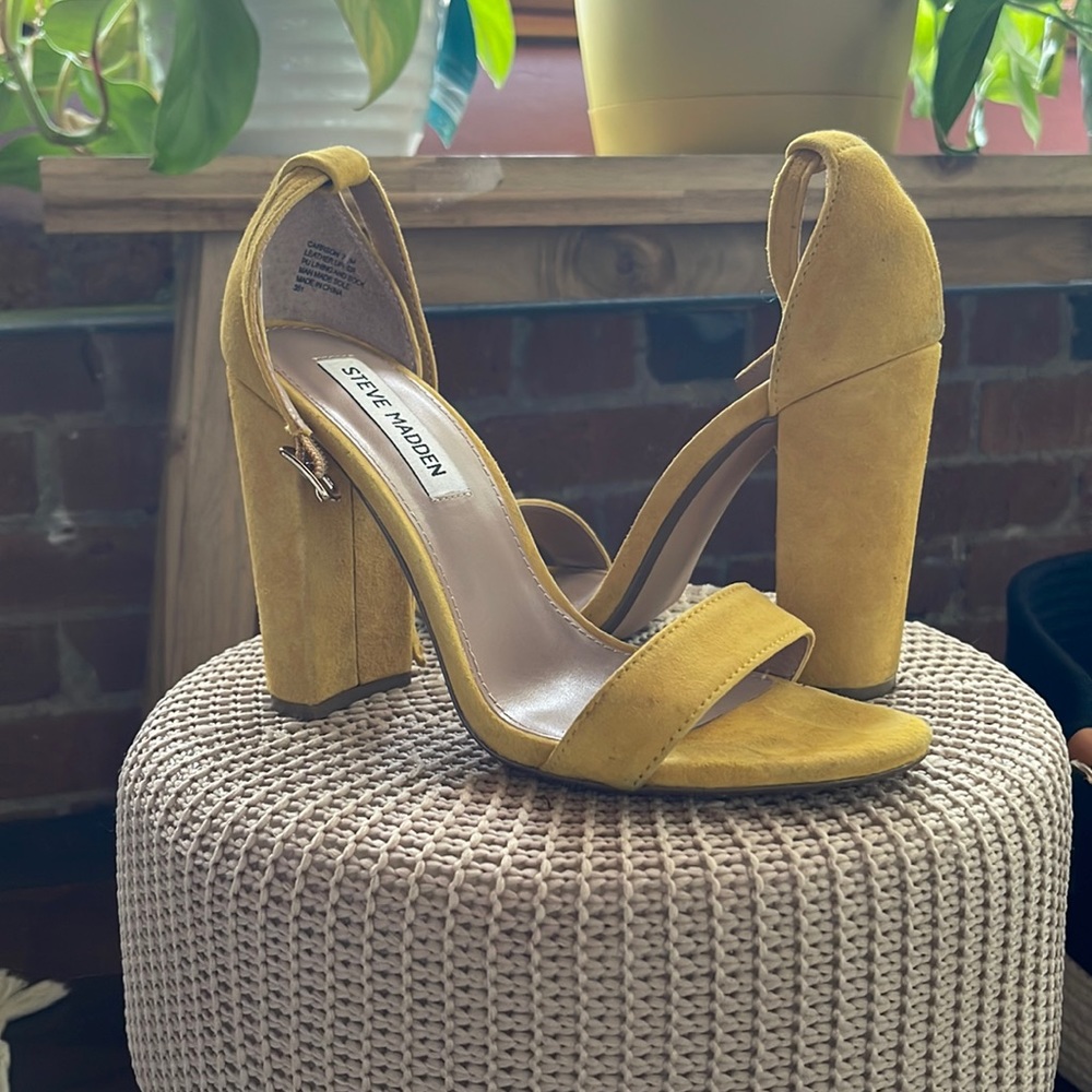 Yellow Steve Madden Sandal Heels